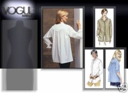 7700 EZ VOGUE LOOSE COLLAR YOKE SHAPE SHIRTS  PATTERN 6--22 3 SIZES choice uncut